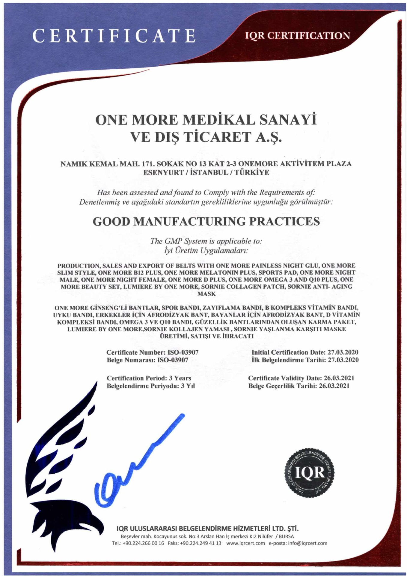 Certifikát Halal potvrzuje vhodnost potravinářských výrobků pro konzumaci lidmi vyznávajícími islám. Není zde ani malý podíl složek jako alkohol, nikotin, drogy, krev nebo vepřové maso. Neobsahuje žádné další látky zakázané .